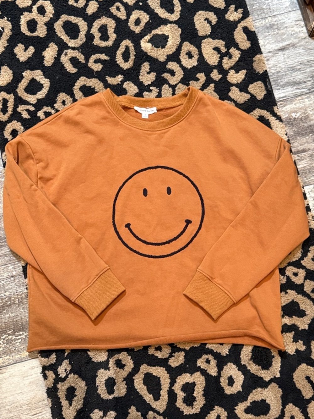Newbury Kustom Rust Smiley Face Sweatshirt